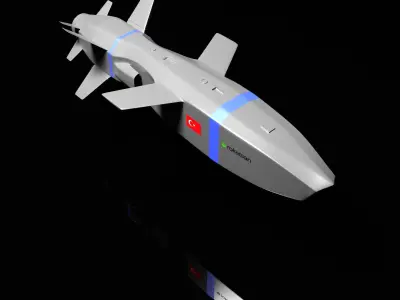 Turkish Cruise Missile SOM-J 3D model