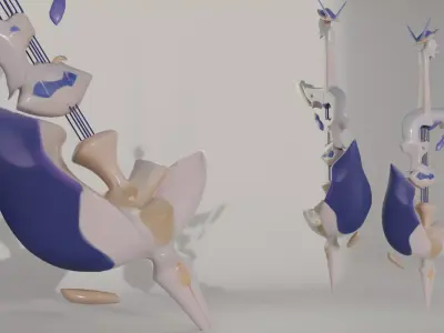 Kings Glory Cello Props Low-poly 3D model