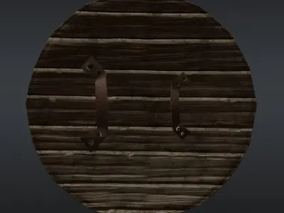 Shield Gallic Vercingetorix Free low-poly 3D model