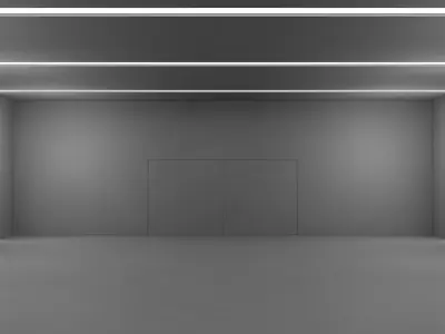 Sci Fi Tunnel 3D model 66