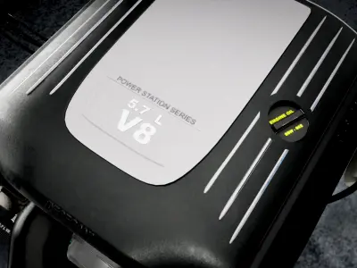 Hemi V8 engine model 3D model