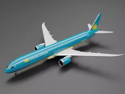 Boeing 787-10 Vietnam Airlines 3D model
