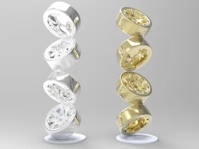 wheels tire holder Free 3D model