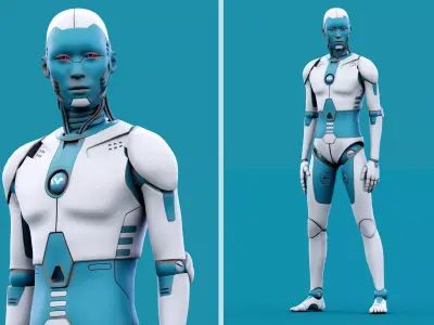 i-HOMO 07 Rigged for Unreal Engine - Unity - MIXAMO  3D model