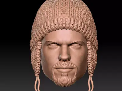 Jayne Cobb Adam Baldwin 2 heads 3D print model
