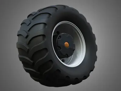Farm Machine Tire 3D model