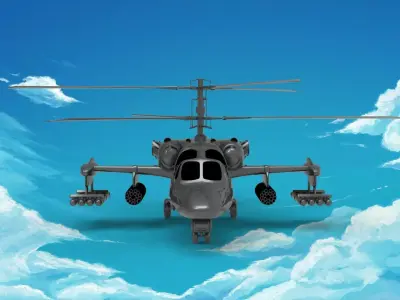 Kamov Ka-52 3D model