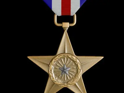 USAF Silver Star Medal 3D model