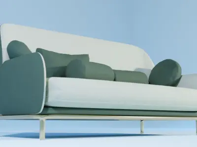 Se Beetley Sofa Free 3D model