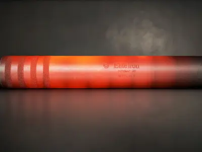 Elite Iron Alpha 50 cal Suppressor Low-poly 3D model