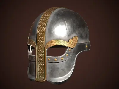 Viking Helmet 05 Low-poly 3D model