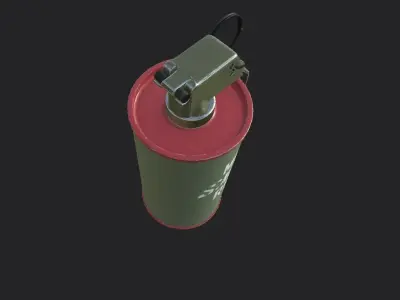 Smoke bomb Free low-poly 3D model