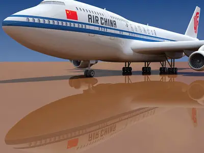 Air China Boeing 3D model