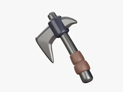 Game Axe 3D Illustration 3D model