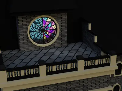 Wednesday Nevermore Academy 3D model