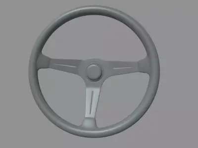 Steering Wheel Car 011 Low-poly 3D model