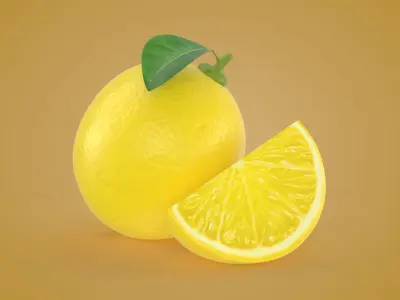 Small Lemon 04 3D model