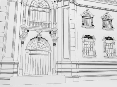 presidential-palace-lima-peru 3D model