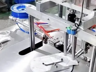 Face mask and N95 mask ear band ultrasonic welding machine 3D model