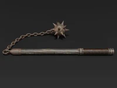 Medieval Mace Weapon 3D model