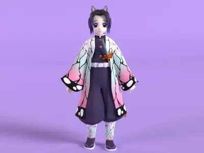Shinobu Kocho - Demon Slayer 3D model
