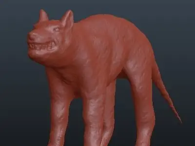 rat-wolf animal 3D model