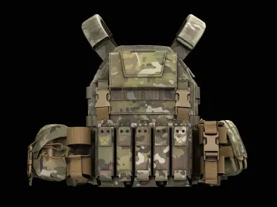 TYR Tactical PICO DSX Assaulter Plate Carrier V3 Low-poly 3D model