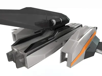 Sci-Fi - Aircraft - Iron 031 3D model