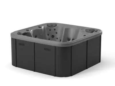 Jet Acrylic Square Bathtub 3D model