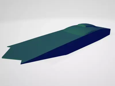 Jet propelled RC boat for 3D printing 3D print model