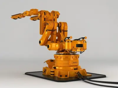 Robot Arm Rigged 3D model