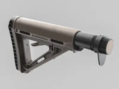 Stock magpul - High-poly 3D model