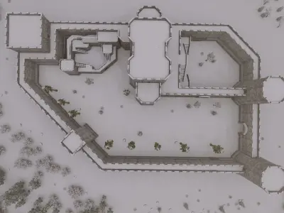 Basic Medieval Castle 3D model