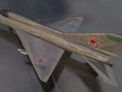 Mikoyan-Gurevich MiG-21 PFM Fishbed 3D model