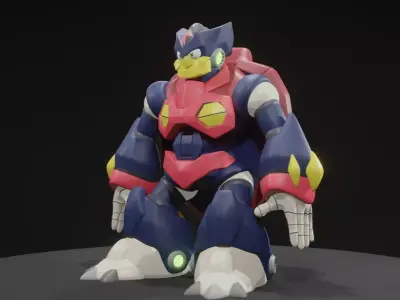 Rainy Turtloid 3D model