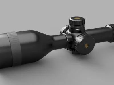 Optical scope X20 power 3D model