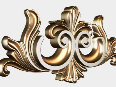 Carved decor for cnc 48 Free 3D model
