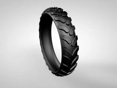 Tractor Excavator Tyre 3D model