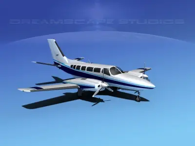 Cessna 404 Titan Corporate 4 3D model