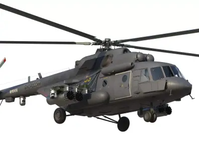 Mi-8 AMTSh helicopter 3D model