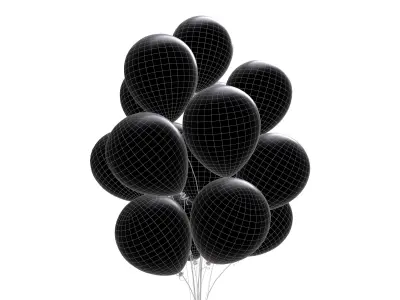 round balloons 03 3D model