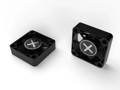 40mm computer fan - Xilence Performance C Series 40 mm Black 3D model