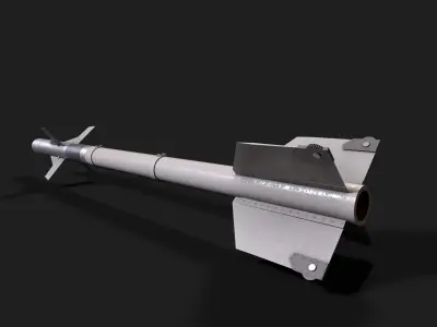 fatter air to air missile Low-poly 3D model