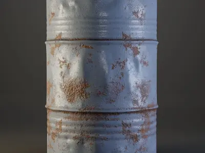 Barrels - 4k PBR - Game ready assets Low-poly 3D model