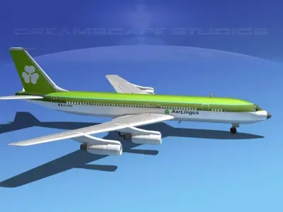 Boeing 707 Aer Lingus 3D model