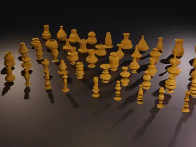 High poly vases without texture Free 3D model