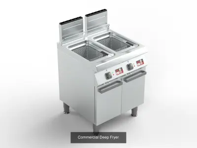 Commercial Kitchen Equipment 3D Model Collection