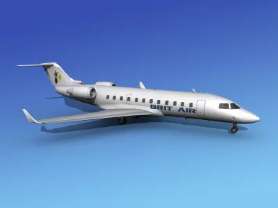 Canadair CRJ200 Brit Air 2 3D model