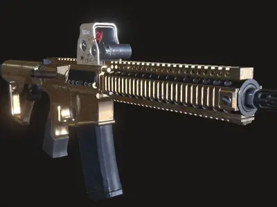 MK18 Weapons Pack Free 3D model