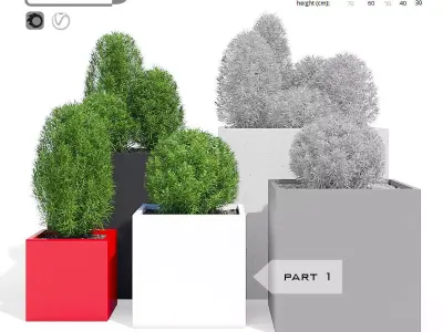 Pottery Pots nine part 1 3D model